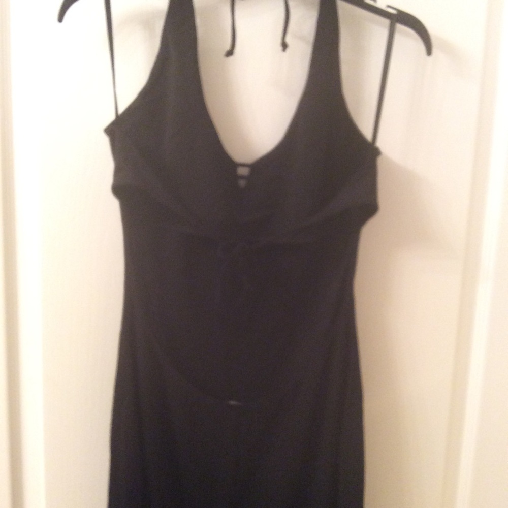 BEBE SEXY LOW CUT BACK OUT PARTY EVENING DRESS - Picture 4 of 6